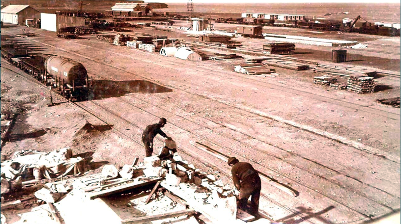 Playa de construccion en Puerto Deseado